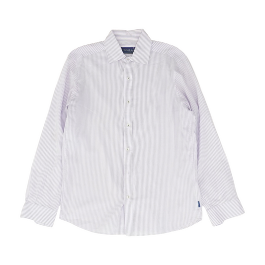 Lavender Striped Long Sleeve Button Down