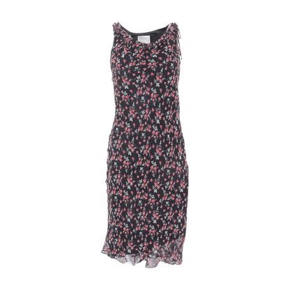 Black Petite Floral Midi Dress
