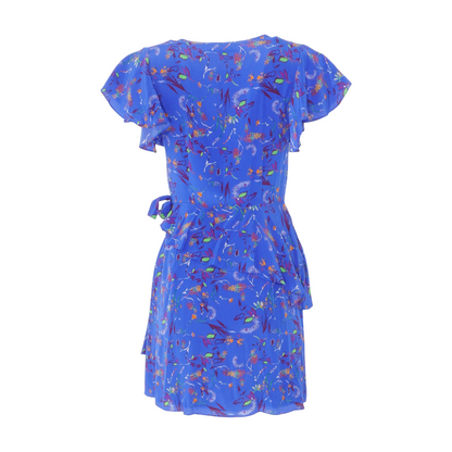 Blue Floral Mini Dress