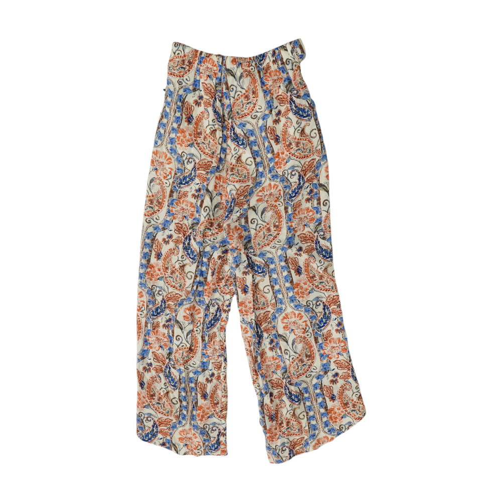 White Floral Pants