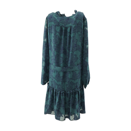 Teal Floral Mini Dress