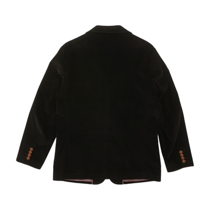 Vintage Black Solid Sport Coat