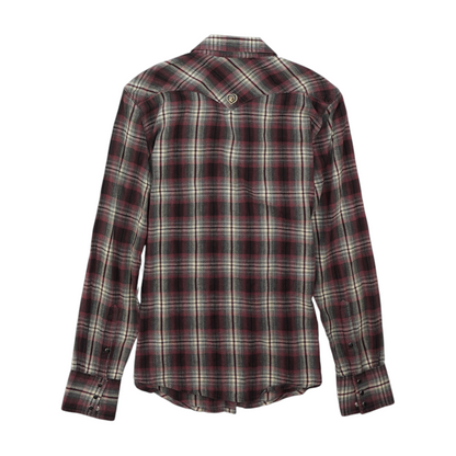 Burgundy Plaid Button Down