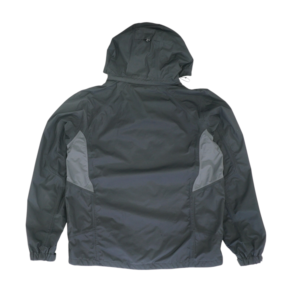 Black Solid Rain Jacket