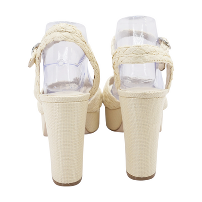 Beige Platform Heels