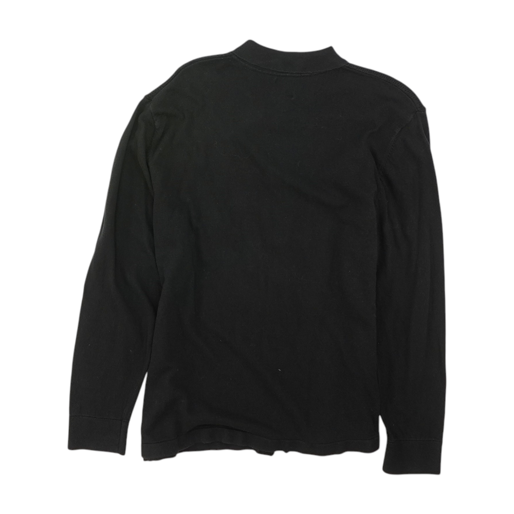 Black Solid Cardigan Sweater