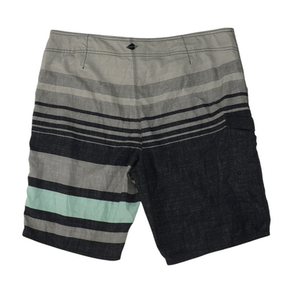 Gray Striped Swim Bottom