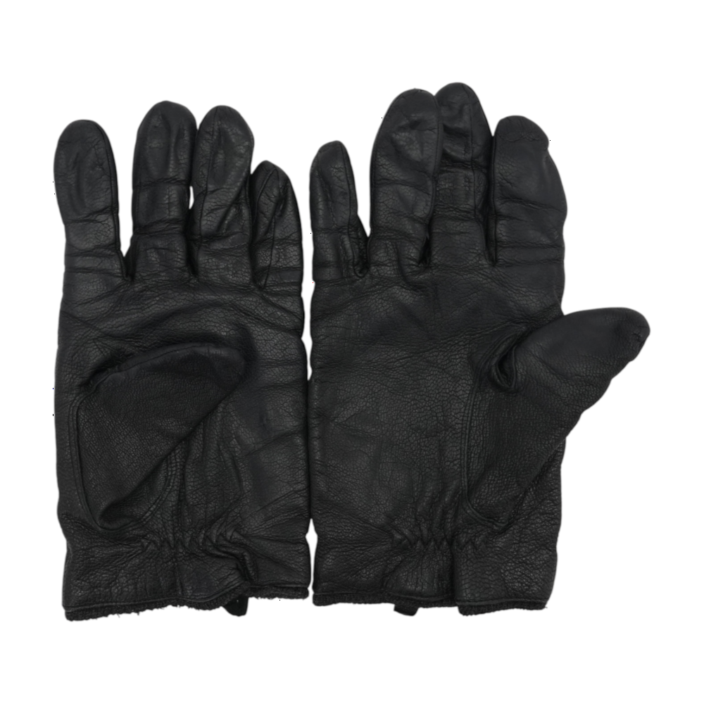Black Leather Gloves