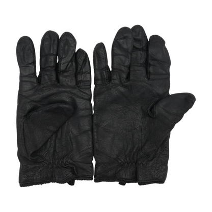 Black Leather Gloves