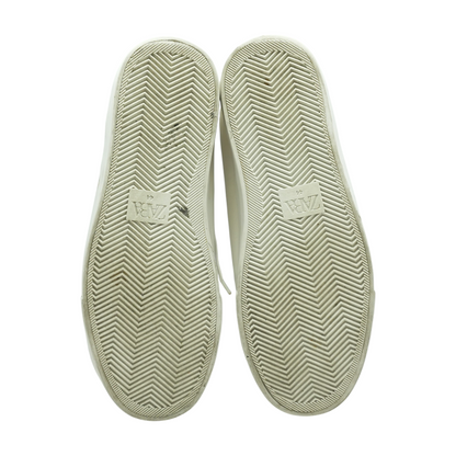 White Low-Top Athletic Shoes