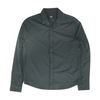 Black Solid Long Sleeve Button Down
