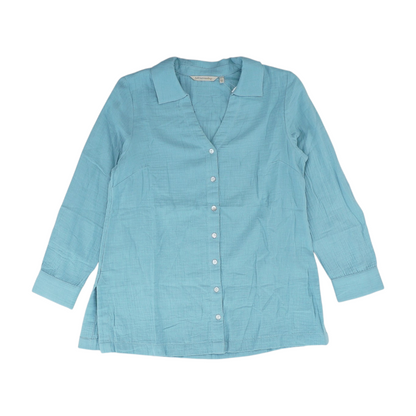 Blue Petite Button Down