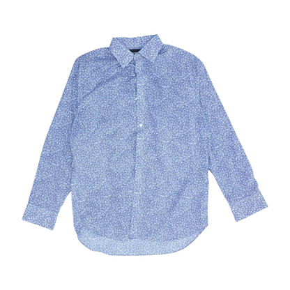 Purple Floral Long Sleeve Button Down