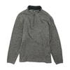 Gray Solid 1/4 Zip Sweater
