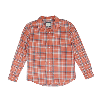 Pink Plaid Flannel Button Down