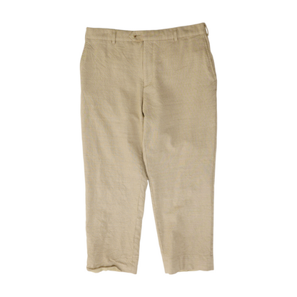 Beige Straight Pants