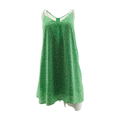 Green Floral Midi Dress