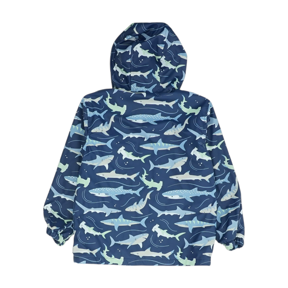 Navy Graphic Rain Jacket