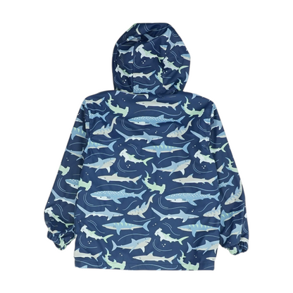 Navy Graphic Rain Jacket