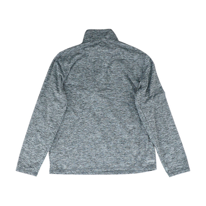 Gray Solid 1/4 Zip Sweater