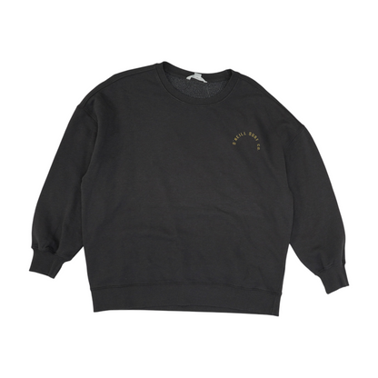 Gray Solid Sweatshirt Pullover