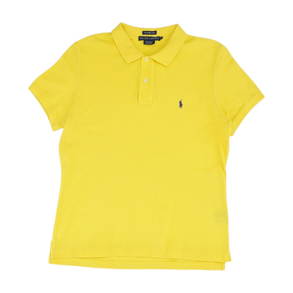 Yellow Solid Short Sleeve Polo