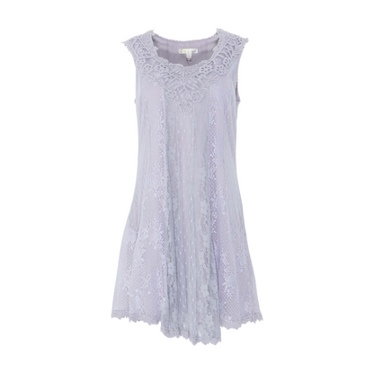 Gray Floral Mini Dress