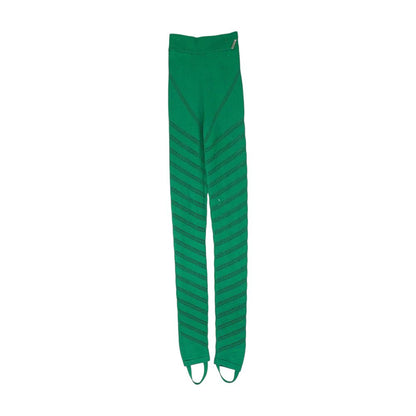 Green Solid Leggings