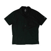 Black Solid Outdoor Button Down