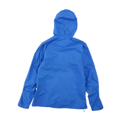 Blue Solid Rain Jacket