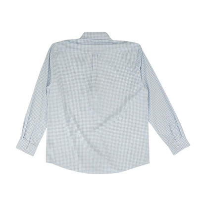 Blue Check Long Sleeve Button Down