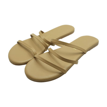 Beige Flat Sandals