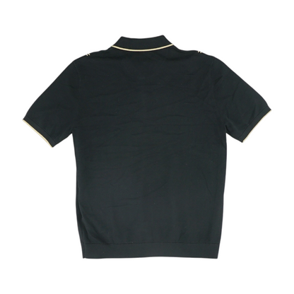 Black Striped Short Sleeve Polo