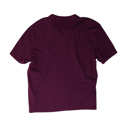 Purple Solid Henley T-Shirt