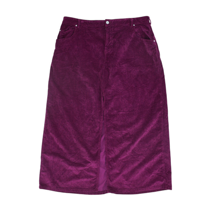 Purple Plus Midi Skirt