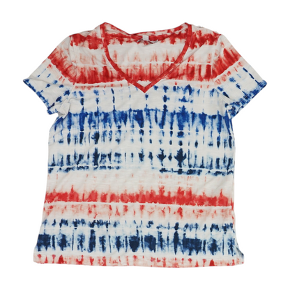 Red Tie-Dye Blouse