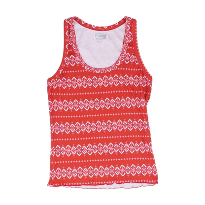 Red Graphic Pajama Top