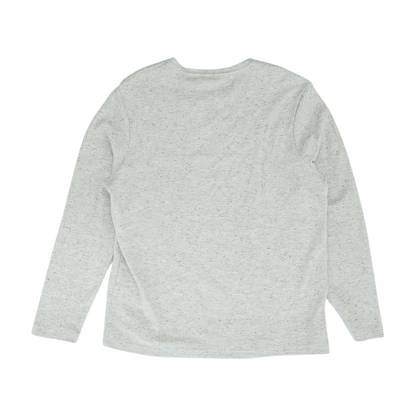 Gray Solid Sweatshirt Pullover
