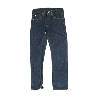501 Navy Straight Jeans