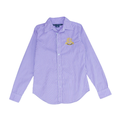 Purple Striped Button Down