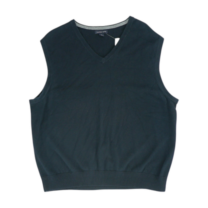 Navy Solid Vest Sweater