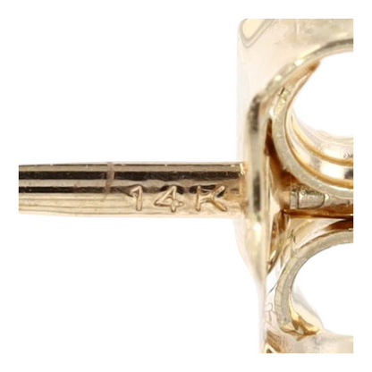 1/5 ctw 14K Yellow Gold Diamond Stud Earrings