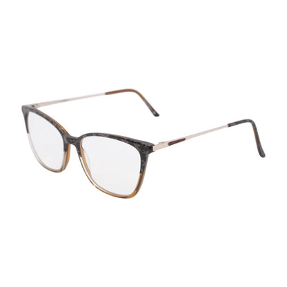 Brown Square Eyeglasses FRAMES ONLY