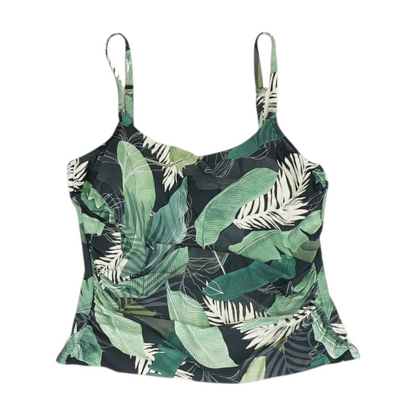 Green Tropical Swim Top