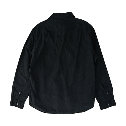Navy Solid Long Sleeve Button Down