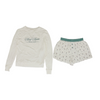 Honeydew White Solid Pajama Set – Image 1