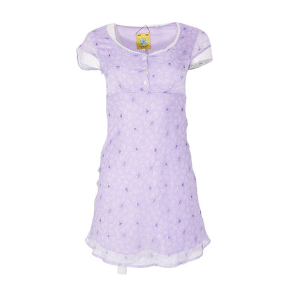 Lavender Floral Mini Dress