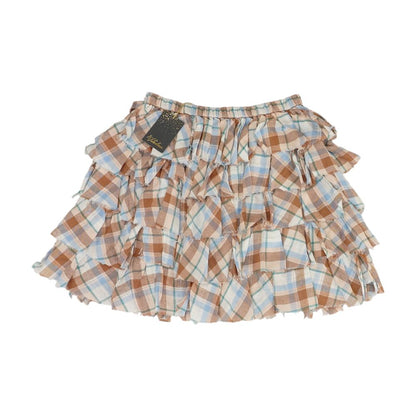 Multi Plaid Skirt
