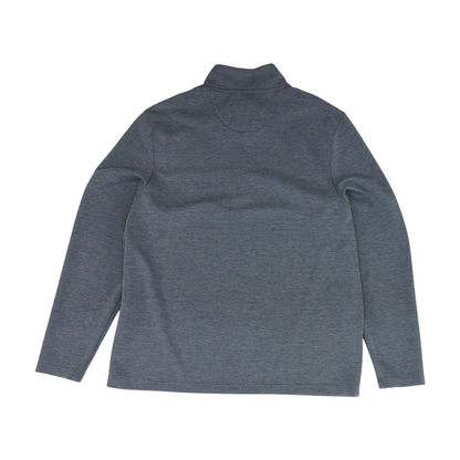 Blue Solid 1/4 Zip Pullover