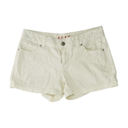 Ivory Solid Shorts